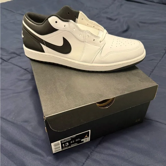 Air Jordan 1 Black and White Sneakers - Picture 1 of 3